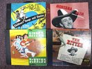 VINTAGE 78RPM 4 RECORD ALBUM SETS TEX RITTER/MONTANA SLIM/DINNING SISTERS VGC