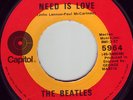 The Beatles 45 All You Need Is Love & Baby You're A Rich Man FREE US Ship