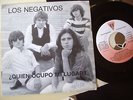 NEGATIVOS SG 7'' QUIEN OCUPÓ MI LUGAR RARO PROMO JOYA MOVIDA MOD VICTORIA1987 EX