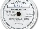 Rare Promo ELVIS PRESLEY Rock & Roll 78 RPM Record. Heartbreak Hotel RCA 20-6420