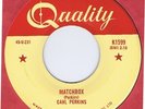 Carl Perkins 45 Matchbox 1957 Rockabilly NM Canada Quality K1599 Appears As New