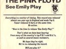 PINK FLOYD-RARE PROMO ONLY TITLE SLEEVE on TOWER-(SEE EMILY PLAY)-1967-PS--PIC