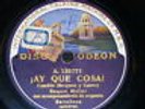 SPAIN 78 rpm RECORD Odeon RAQUEL MELLER Couplet PASTORELA Barcelona AY QUE COSA