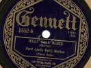 Jelly Roll Blues, Big Foot Ham Jelly Roll Morton piano solos Gennett 5552 78 rpm