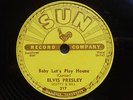 Elvis Presley, Sun, baby let's play house, Schellack 78rpm rockabilly
