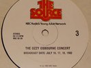 Ozzy Osbourne - Source Concert 1982 2 LP Live Radio Show Black Sabbath