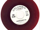 BOB DYLAN Subterranean Homesick Blues 45 RED VINYL DJ w/ COLUMBIA PROMO SLV