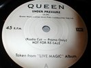 QUEEN UNDER PRESSURE VERY RARE PROMO 7
