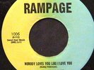 Smokey Brooks 45 RAMPAGE Nobody Loves You Like RARE FUNK BREAKS SWEET SOUL