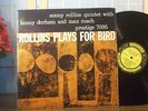 SONNY ROLLINS LP PLAYS FOR BIRD PRESTIGE MONO D/G Bergenfield VG+