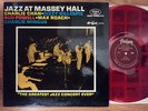 JAZZ - RED VINYL - JAZZ AT MASSEY HALL ON FANTASY RECORDS 6003 - CLEAN MINT-