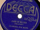 Alabama Jug Band, Jazz It Blues, Clarence Williams, Decca 7041, 78 rpm
