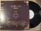 Venom - At War with Satan LP NM/NM 1st Pressing Texturized Cover w/Insert