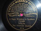  1901 Victor Monarch Coon Song 78 A NEGRO WEDDING IN SOUTHERN GEORGIA
