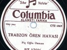 78 rpm Turkish PIC OGLU OSMAN black sea kemanche virtuoso NM ? Columbia