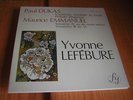 RARE FRENCH   FY / DUKAS . EMMANUEL  piano  YVONNE  LEFEBURE   /  MINT  UNPLAYED
