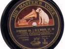 ELECTRIC BLACK HMV- HERMANN ABENDROTH CONDUCTS BRAHMS 1st SYMPHONY (1928)
