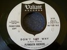 60s FUZZ GARAGE--PLYMOUTH ROCKERS--DON'T SAY WHY--VALIANT 737, WHITE LABEL PROMO