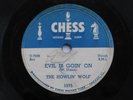 HOWLIN WOLF BABY HOW LONG/EVIL IS GONE Blues 78,CHESS 1575,VG