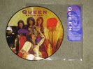 VERY RARE QUEEN AT THE BBC PROMO PICTURE DISC LP RECORD  PLASTIC SLEEVE & LABEL