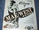 VINTAGE *ALBUM OF MAE WEST SONGS* LP 33 MEZZO TONE RECORDS #21