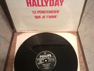 HALLYDAY RARE MAXI DE 1982 LE PENITENTIER + QUE JE T'AIME 45T GEANT