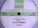BBC TRANSCRIPTION SERVICES  – TANITA TIKARAM & THE THE – in Concert- UK original