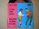 Billy Fury-It´s Only Make Believe-Rare Single von 1964