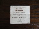 THE CLASH   DE MONTFORT HALL, LEICESTER  TICKET 1984