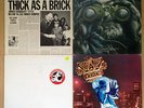 4 x JETHRO TULL VINYL LPS,THE BEST OF, WAR CHILD,THICK AS A BRICK & STORMWATCH
