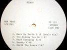 RINGO STARR Ringo 1981 US acetate lp VG side two only Rack My Brain (Dee's Mix)