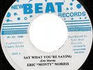 ERIC MONTY MORRIS / SAY WHAT YOU'RE SAYING / LISTEN