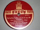 HERMAN ABENDROTH Brahms: Symphony #1 ODEON 6x78rpm, Germany original