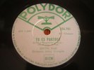  FRENCH 78 RPM  POLYDOR /  EDITH  PIAF  un coin tout  bleu