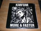 KMFDM MORE AND FASTER 1989 Original OOP RARE 12 inch vinyl single wax trax
