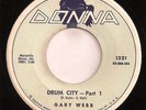 rare r&b rocker breaks 45 Gary Webb on Donna Drum City LISTEN
