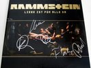 RAMMSTEIN Liebe ist für alle da, LP Till Lindemann Paul Landers Autograph SIGNED