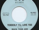 LISTEN - Rare Popcorn 45 - Mack Tubb - Tenderly I'll Love You - Mint minus
