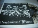 SATANIC WARMASTER/CLANDESTINE BLAZE   split . LP    milticolour FIRST PRESS