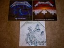 Metallica 3 LPs Ride the Lightning Master of Puppets Justice for All Elektra 80s