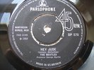 beatles hey jude ORIGINAL UK export 45 dp 570 with pic slv swedish text