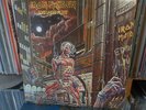IRON MAIDEN - Somewhere In Time Rare Greek Copy-Greek Lettering on Back Cover
