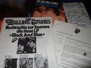 ROLLING STONES : BLACK AND BLUE RARE LP 1976 COC 59106 GERMANY
