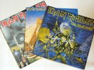 3 x LP Iron Maiden - Powerslave - Live after death - Same - foc - ois - Inlet
