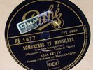 RINA KETTY J'ATTENDRAI / SOMBREROS ET MANTILLES FRANCE 78 rpm 10