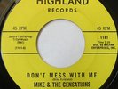 MIKE & THE CENSATIONS-Don't Mess With Me-Rare Northern Soul-Hear