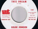 GOLDIE JOHNSON This Dream VERY RARE SISTER FUNK SOUL 45 * Listen Vault Promo