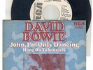 45'David Bowie   John,I'm only Dancing  WHITE LABEL PROMO    GERMANY
