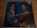 Sammy Davis Jr. & Carmen McRae Boy Meets Girl LP SIGNED