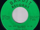 JOHNNY DAVIS You Got To Crawl To Me SUPERB FUNKY SOUL 45 * Listen Bandit Chicago